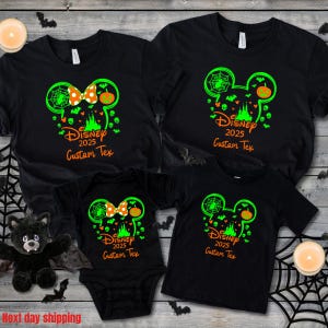Disney Halloween 2025 Custom Shirt,Custom Halloween Disney Tshirt,Disney Family Matching Halloween Tee,Disneyland Halloween Shirts,Fall Tee
