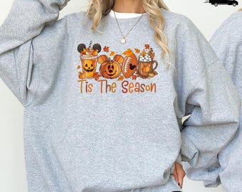 Tis The Season Disney Sweater, Disney Shirt, Disney Fall Shirt, Fall Shirt, Disney Pumpkin Shirt, Mickey Autumn Shirt, Pumpkin Season Shirt