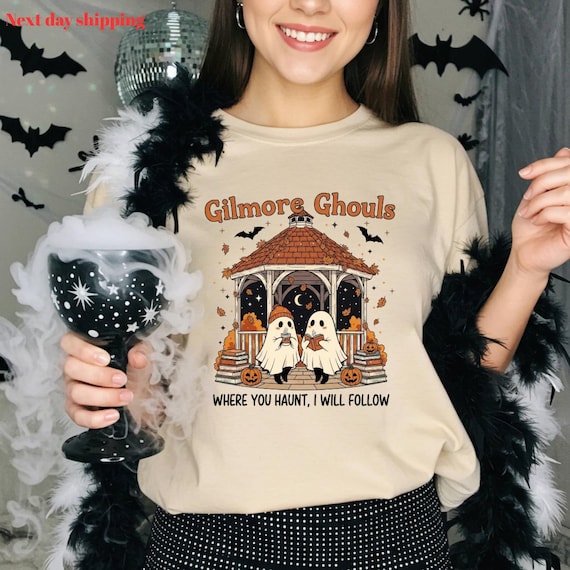 Gilmore Ghouls Shirt, Where You Haunt I Will Follow Shirt, Cute Ghost Halloween Tee, Spooky Fall Shirt, Autum Shirt, Ghost Couple Gift