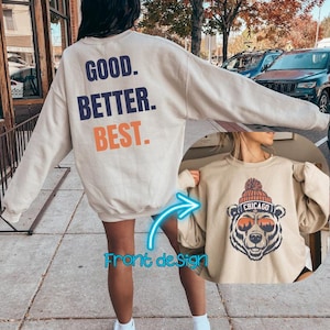2 Sided Sweatshirt - Etsy
