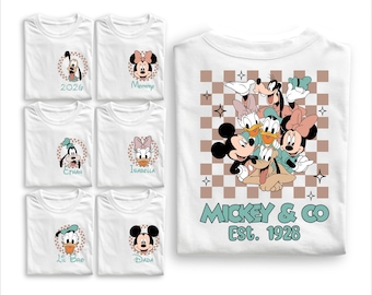 Camisetas personalizadas para la familia, camisetas familiares a juego con dibujos animados, conjuntos personalizados para mamá, papá e hijos, camisetas familiares de cumpleaños, conjunto para vacaciones.
