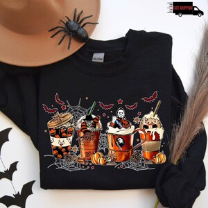 Nightmare Before Coffee Shirt, Cute Halloween Sweatshirt, Coffee Lover Shirt, Pumpkin Spice Latte,Skeleton Halloween Shirt,Coffee Fall Shirt