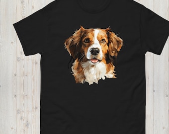 Kooikerhondje artwork in modern polygon style, Classic Unisex T-Shirt