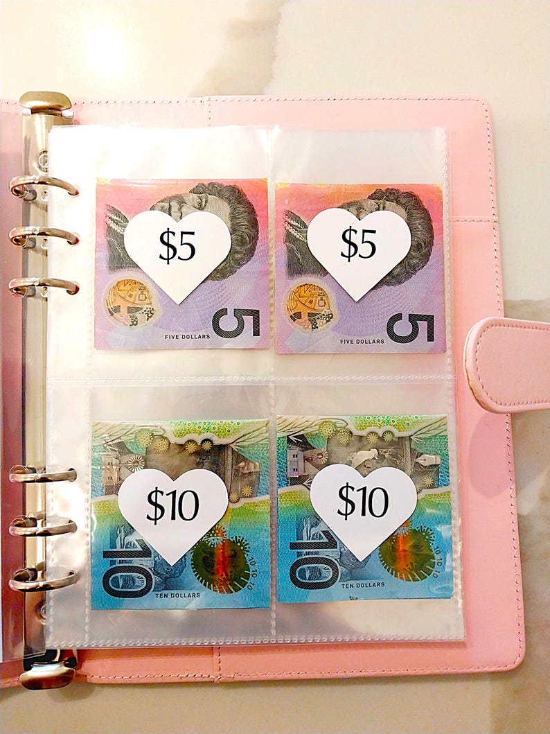 A5 100 Envelope Savings Challenge A5 Size Budget Binder Cash Stuffing