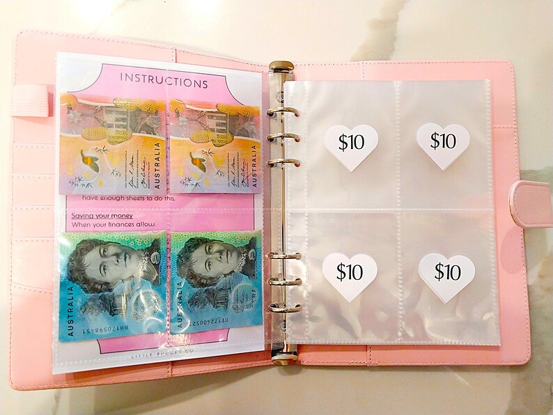 A5 100 Envelope Savings Challenge A5 Size Budget Binder Cash Stuffing