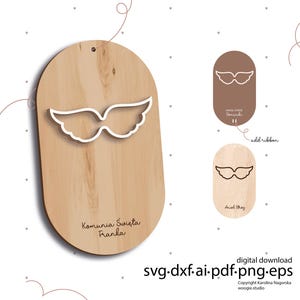 Ensemble svg ange de première communion pour la découpe laser