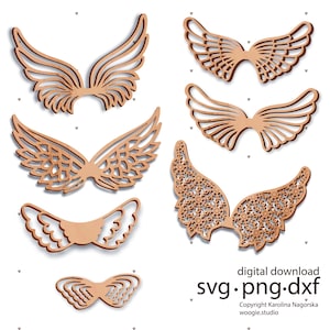 Mega paquete SVG cortado con láser, Mega paquete cortado con láser, alas de macramé,
