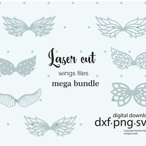 Mega bundle Laser Cut angel wings macrame base