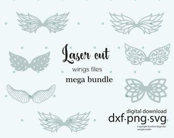 Mega bundle Laser Cut angel wings macrame base