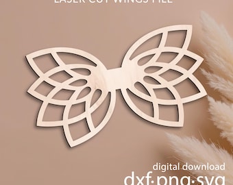 Lotus Wings SVG Files for Laser Cutting, Macrame Design (Digital Download)
