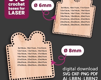 Christmas Gift Crochet Base SVG,  Christmas Present Laser Cut File, Digital Download, LightBurn File