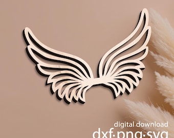 Macrame Wings SVG Cut Files: Angel Wings Design (Digital Download)