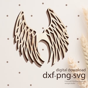 Makramee-Flügel, SVG-Datei, PNG-Datei, DXF-Datei, Sofort-Datei, Flügel
