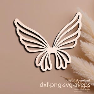 Macrame Wings SVG: Angel Fairy Wings Graphic (Digital File)