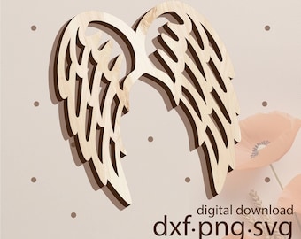 Angel Wings for Laser, Digital Files Wings, SVG Wings for Macrame