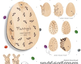Easter Egg bundle for laser cutting