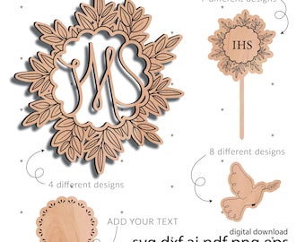 First Communion laser cut files