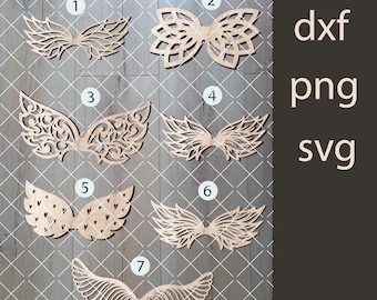 macrame wings, SVG file, PNG file, DXF file, instant file, wings, plywood files