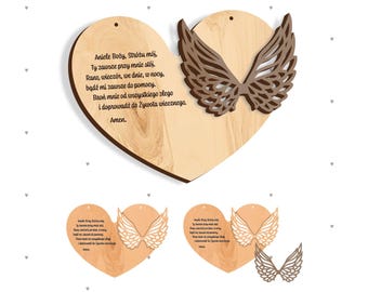 Heart Bases SVG: Laser Cut Macrame Angel (Digital Download)