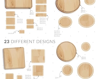 Base du bas du panier méga bundle pour crochet, fichier instantané, dxf, svg, fichier laser