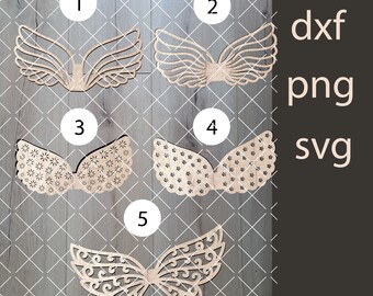 macrame wings, SVG file, PNG file, DXF file, instant file, wings, plywood files