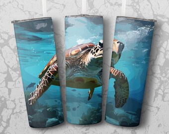 Tumber Wrap: turtle 20 oz Tumbler Sublimation Design, Straight & Tapered Wrap, Tumbler Wrap, Tumbler PNG, Instant Download