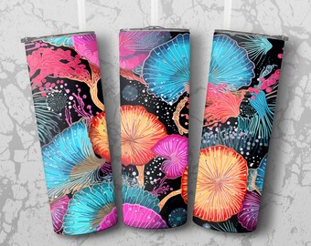 Tumber Wrap: flower like shells 20 oz Tumbler Sublimation Design, Straight & Tapered Wrap, Tumbler Wrap, Tumbler PNG, Instant Download
