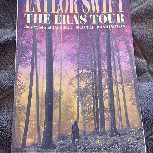 Taylor Swift SEATTLE The Eras Tour VIP Poster *DIGITAL*