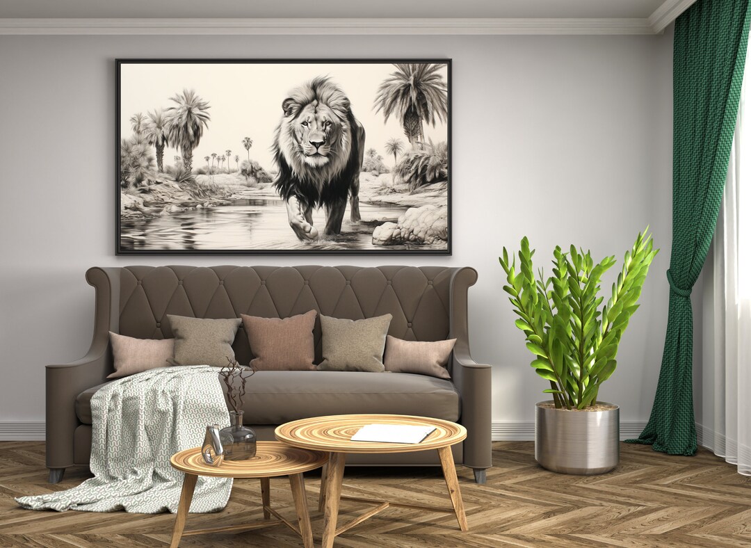 Lion Printable Lioness Wall Art Wild Animal Prints - Etsy