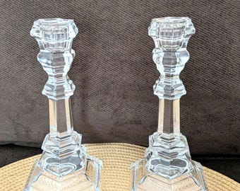 Vintage Tiffany &Co crystal candle holders