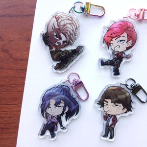 NEW JINX CHARMS!!! Arcane Season 1 and 2 Acrylic Charms | 2.5&quot; Double-Sided One-Sided Epoxy