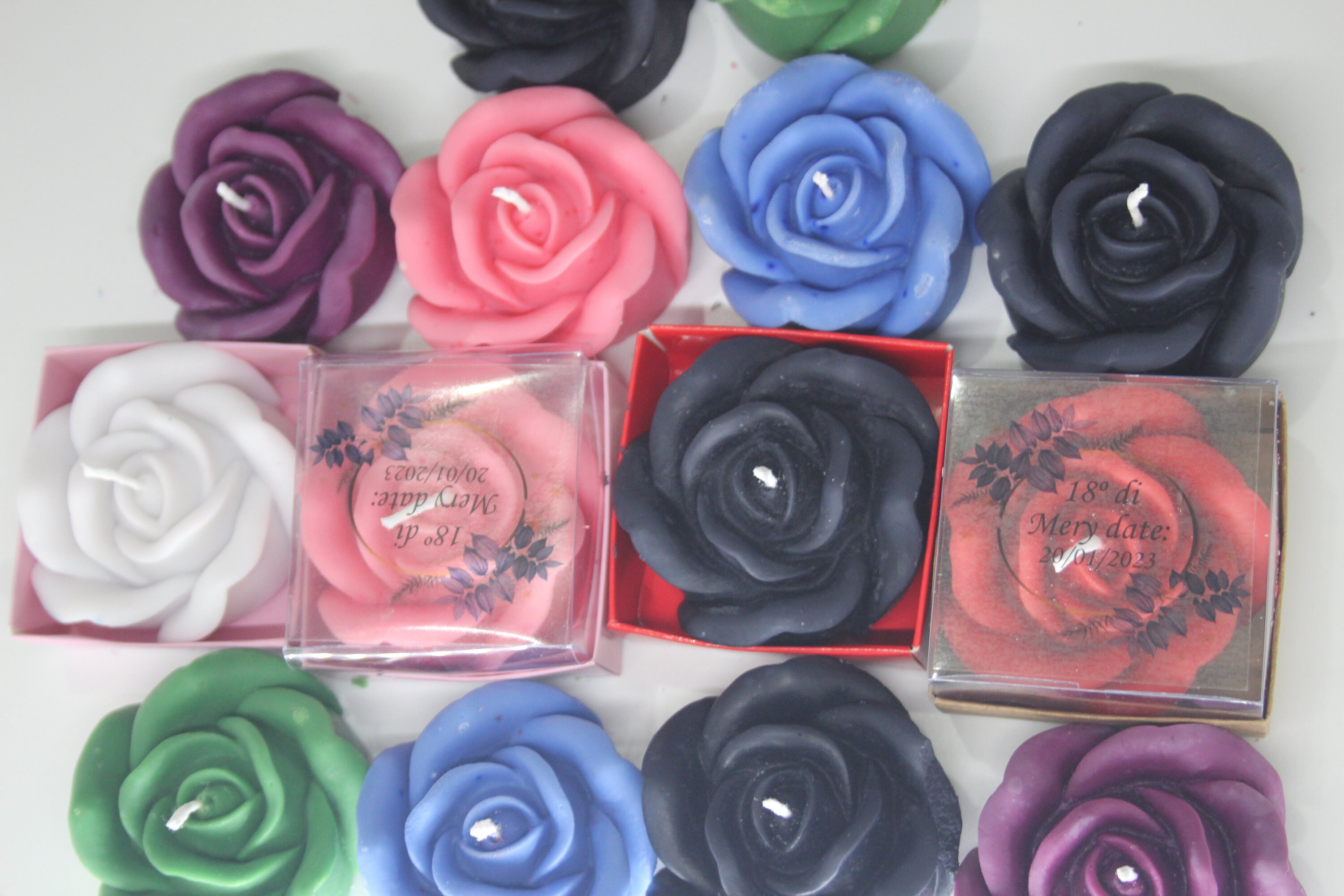 Wedding Party Favor, Customized Rose Candle Gifts in Bulk, Wedding