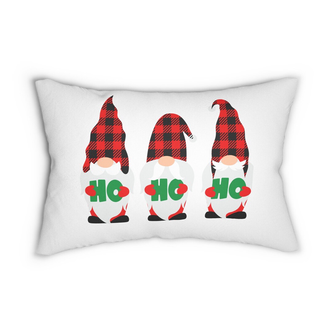 Ho Ho Ho Holiday Lumbar Pillow Etsy