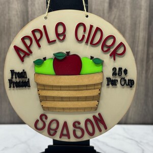 Apple Cider Season Door Hanger