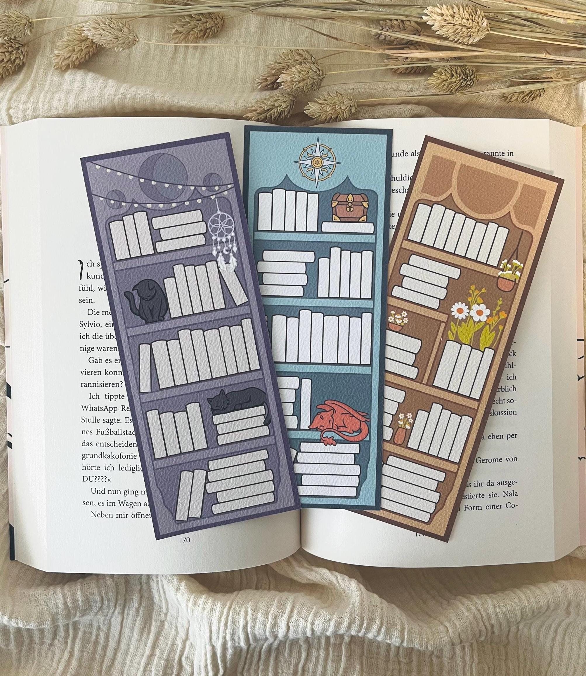 Bookshelf Bookmark Printable Book Tracker / Reading Tracker / Digital ...