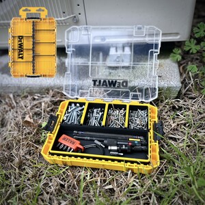 Organization Bins/Trays/Kits(hardware, bits, small parts, etc.) for Dewalt Medium ToughCase, 6 variations and 2 color schemes!