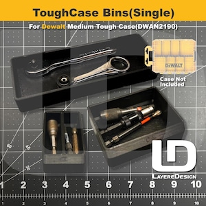 ToughCase Bins(Single) | DEWALT Medium Organizer DWAN2190