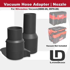 Hose Adapter and Nozzle | Milwaukee Wet/Dry M18 Vacuum Models(0880-20 and Packout 0970-20)