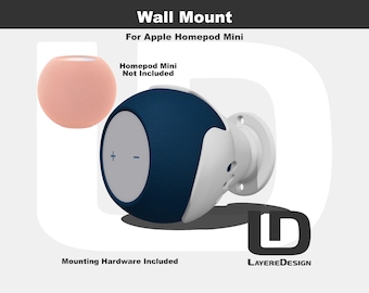 Apple HomePod Mini Wall Mount | 2 Color Options | 3D Printed Holder
