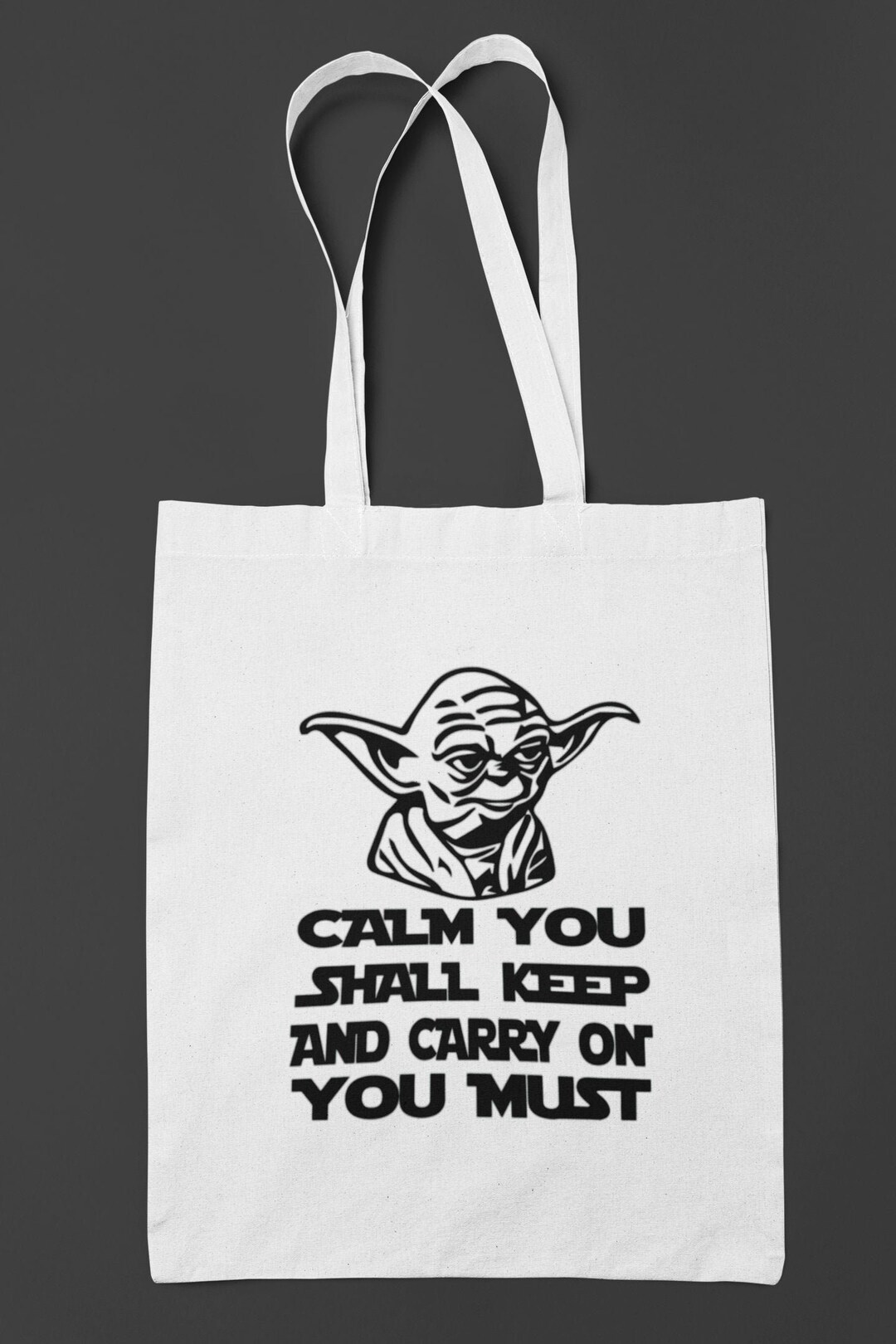 Calm You Shall Keep Vinyl Decal - Star Wars Inspired 5.5 Inch Car Window Sticker