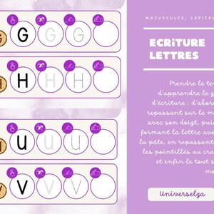 Aprender las letras mayúsculas: libro de ejercicios imprimible