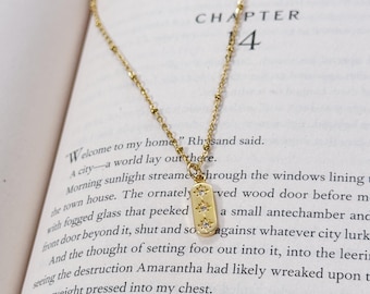 ACOTAR Charm Necklace · Night Court Star Jewelry · Velaris Bookish Necklace ·