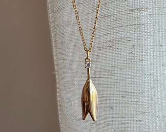 Flower Child Bookish Charm Necklace • Reader Gift • Book Lover Necklace • Minimalist Daily Necklace