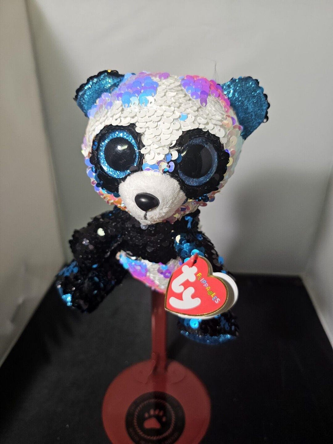 TY Beanie Boo Flippables BAMBOO Panda 6 Color Changing Sequin Plush Toy U1 Etsy