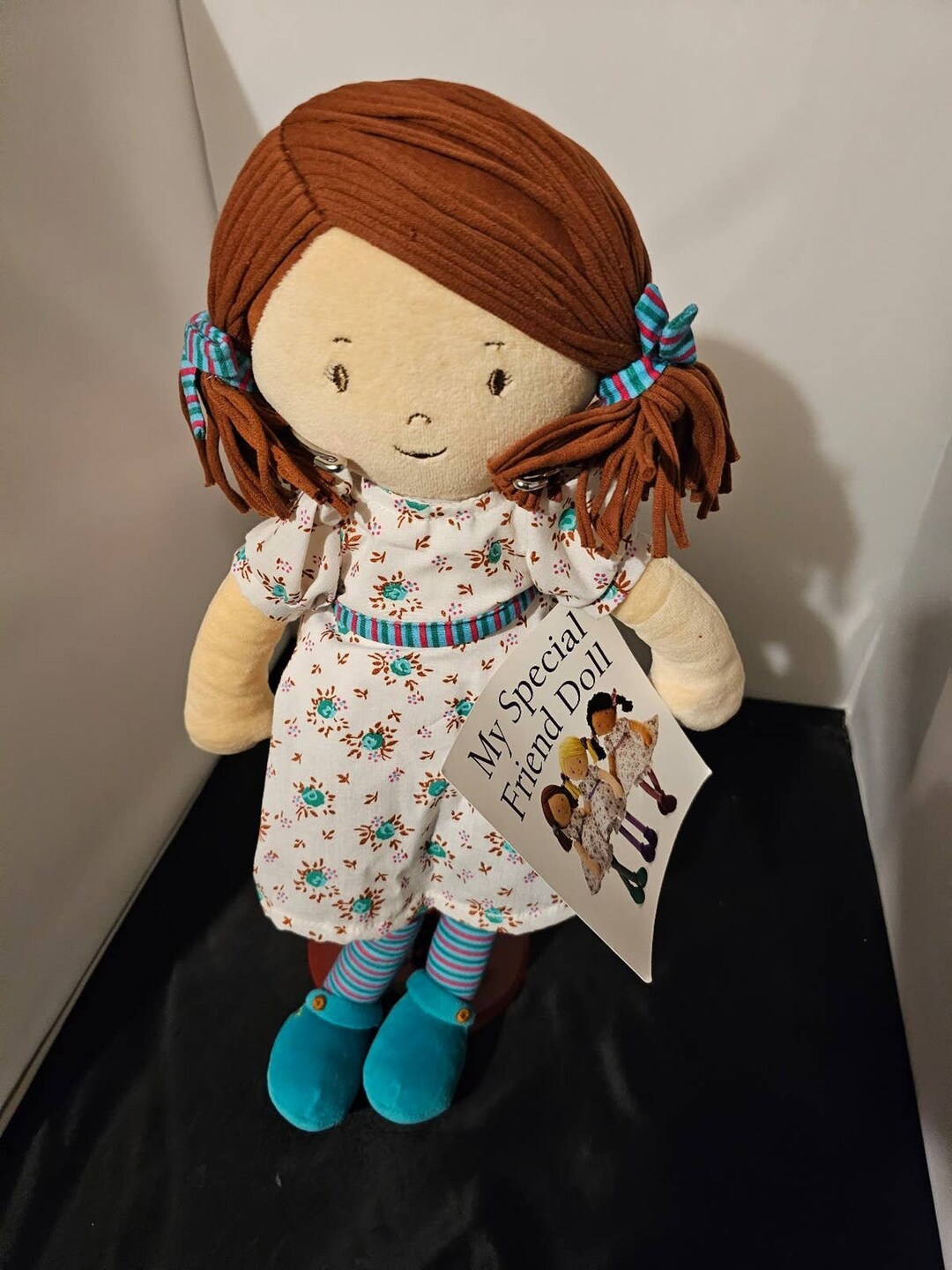 Hearth Song Rag Doll Girls Toy Plush Flower Print Dress Etsy