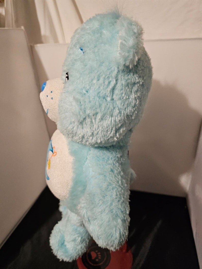 2015 Bisounours bleu clair en peluche en peluche de 33 cm 13 po. bleu clair Q1 image 2