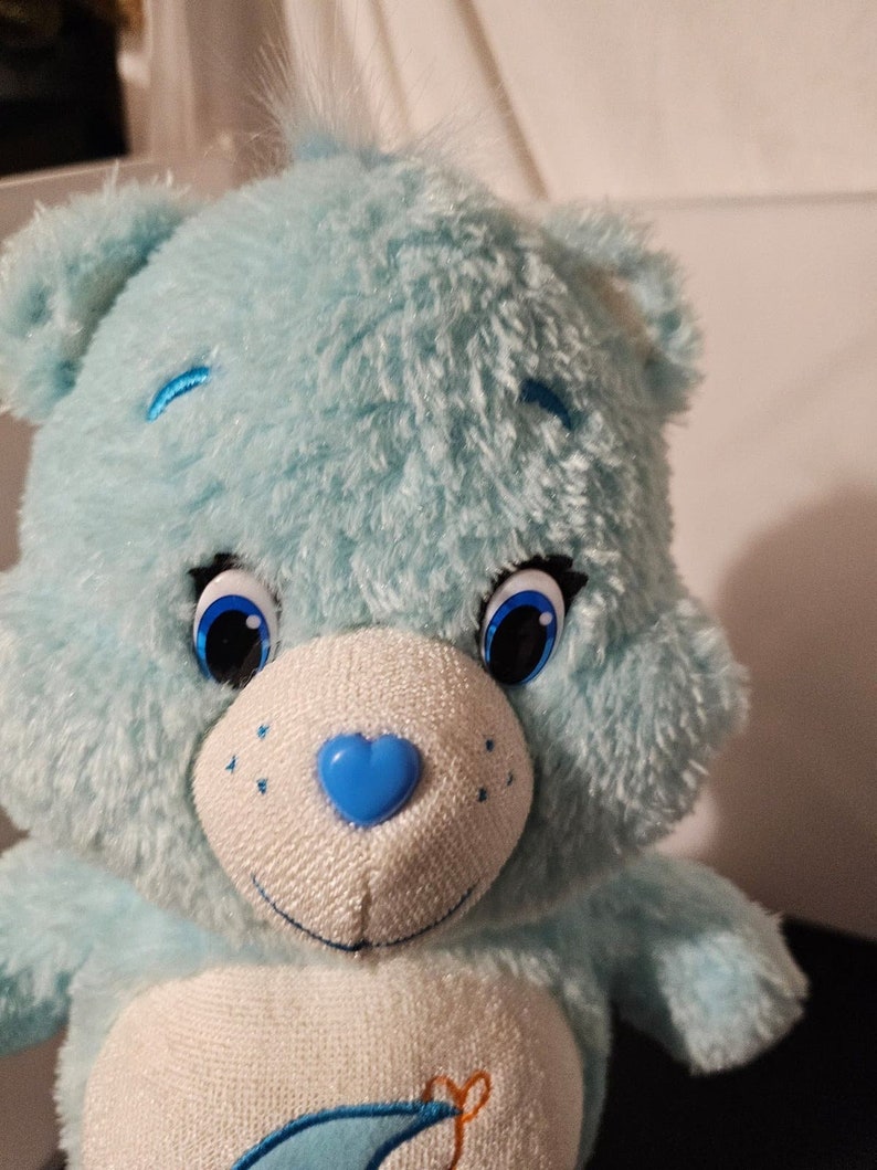 2015 Bisounours bleu clair en peluche en peluche de 33 cm 13 po. bleu clair Q1 image 6