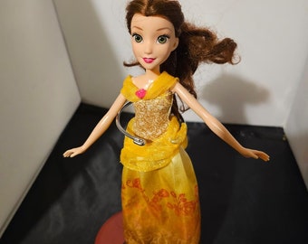 Disney Beauty & The Beast Princess Royal Shimmer Belle Doll 12" No Accessories