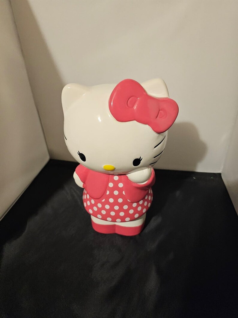 Sanrio Hello Kitty Piggy Bank 1976 2010 Pink8x5 Etsy
