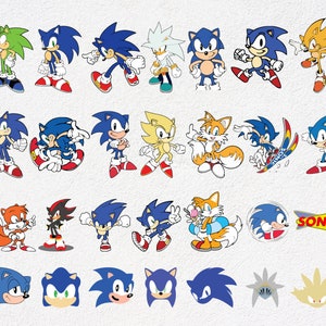 Sonic The Hedgehog, Sonic The Hedgehog Svg, sonic svg, hérisson svg, Sonic Face svg, personnages soniques svg, cricut, scrapbooking image 6